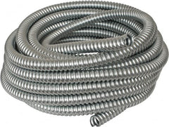 Made in USA - 3/4" Trade Size, 50' Long, Flexible Reduced Wall Flex Conduit - Steel - Caliber Tooling