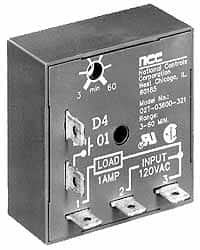 NCC - 5 Pin, Time Delay Relay - 1 at Resistive or Inductive Load Contact Amp, 120 VAC, On Board Trimpot - Caliber Tooling