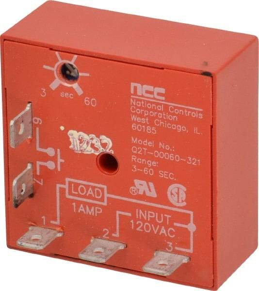 NCC - 5 Pin, Time Delay Relay - 1 at Resistive or Inductive Load Contact Amp, 120 VAC, On Board Trimpot - Caliber Tooling