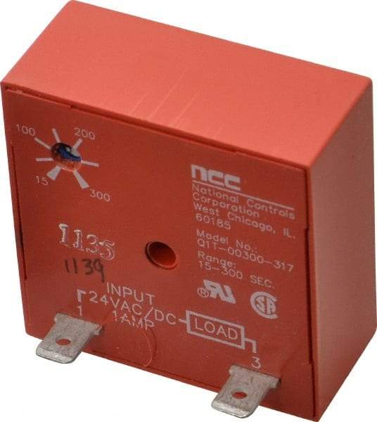 NCC - 2 Pin, Time Delay Relay - 1 at Resistive or Inductive Load Contact Amp, 24 VAC/VDC, On Board Trimpot - Caliber Tooling