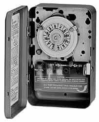 Intermatic - 24 hr with Day Skipper Outdoor Analog Electromechanical Timer Switch - 10 On/Off per Day, 125 VAC, 60 Hz, - Caliber Tooling