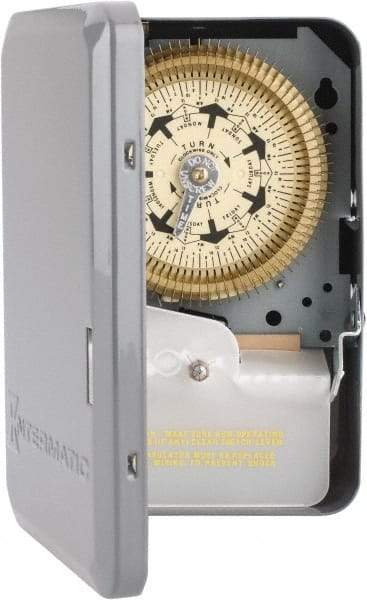 Intermatic - 7 Day Indoor Analog Electromechanical Timer Switch - 6 On/Off per Day, 208 to 277 VAC, 60 Hz, - Caliber Tooling