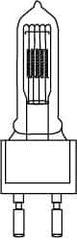 Philips - 1,000 Watt, 120 Volt, Halogen Miniature & Specialty T7 Lamp - Medium Bi-Pin Base, 750 to 1599 Equivalent Range, Neutral (3,000 to 3,699), 5-1/2" OAL - Caliber Tooling