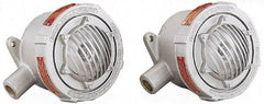 Federal Signal Corp - 6-1/2" Diam, 24 Volt Electronic Horn - 1.2 Amps, 110 Decibles at 10', Vibrating, Explosion Proof - Caliber Tooling