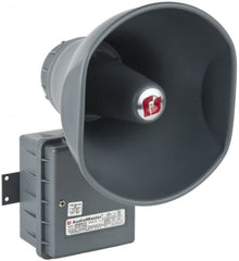 Federal Signal Corp - 15 Max Watt, Oval Aluminum Hazardous Location Horn and Speaker - 8-1/4 Inch Deep, Includes 25, 70 Volt Transformer - Caliber Tooling