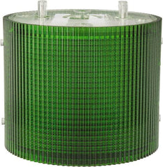 Federal Signal Corp - Incandescent Lamp, Green, Flashing and Steady, Stackable Tower Light Module - 24 VDC, 0.76 Amp, 1 NEMA Rated, Base Mount - Caliber Tooling