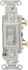 Hubbell Wiring Device-Kellems - 1 Pole, 120 to 277 VAC, 15 Amp, Commercial Grade, Toggle, Wall and Dimmer Light Switch - 4-1/16 Inch High - Caliber Tooling