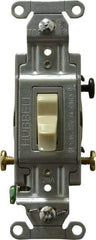 Hubbell Wiring Device-Kellems - 3 Pole, 120 to 277 VAC, 20 Amp, Commercial Grade, Toggle, Wall and Dimmer Light Switch - 4-1/16 Inch High - Caliber Tooling