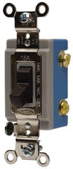 Hubbell Wiring Device-Kellems - 3 Pole, 120 to 277 VAC, 30 Amp, Industrial Grade, Toggle, Wall and Dimmer Light Switch - 1-5/16 Inch Wide x 4-1/16 Inch High - Caliber Tooling