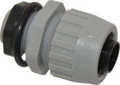 Hubbell Wiring Device-Kellems - 1/2" Trade, Thermoplastic Push In Straight Liquidtight Conduit Connector - Noninsulated - Caliber Tooling