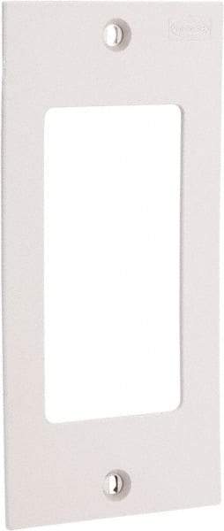 Hubbell Wiring Device-Kellems - Rectangular Raceway Plate - White, For Use with Hubbell BT3BC5 Three Channel, MediaTrak, Nonmetallic PlugTrak Series Raceways - Caliber Tooling