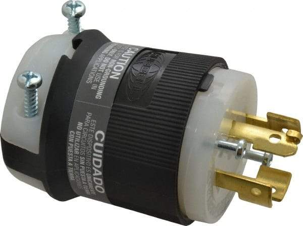 Hubbell Wiring Device-Kellems - 120/208 VAC, 20 Amp, NonNEMA Configuration, Industrial Grade, Ungrounded Plug - 3 Phase, 4 Poles, IP20, 0.35 to 1.15 Inch Cord Diameter - Caliber Tooling