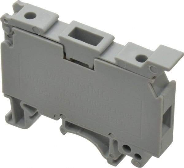 ACI - 300 Volt, 6.3 Amp, 14 to 131°F, Fused Terminal Block - 20 to 12 AWG Compatibility, 42-1/2mm High x 58mm Deep - Caliber Tooling