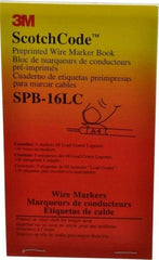 3M - 450 Label, 1.37 Inch Long x 0.22 Inch Wide x 1/4mm Thick, Alphanumeric, Electrical Vinyl Film Book - Black Legend, White Background, 39.2 to 100.4°F, Self Adhesive - Caliber Tooling