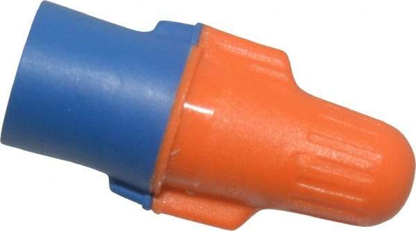 3M - 2, 22 to 3, 12 AWG, 600 Volt, Flame Retardant, Wing Twist on Wire Connector - Blue & Orange, 221°F - Caliber Tooling