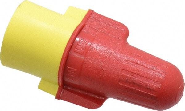 3M - 2, 18 to 2, 8 AWG, 600 Volt, Flame Retardant, Wing Twist on Wire Connector - Red & Yellow, 221°F - Caliber Tooling