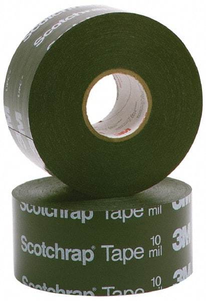 3M - 6" x 100', Black Vinyl Electrical Tape - Series 51, 20 mil Thick, 575 V/mil Dielectric Strength, 40 Lb./Inch Tensile Strength - Caliber Tooling