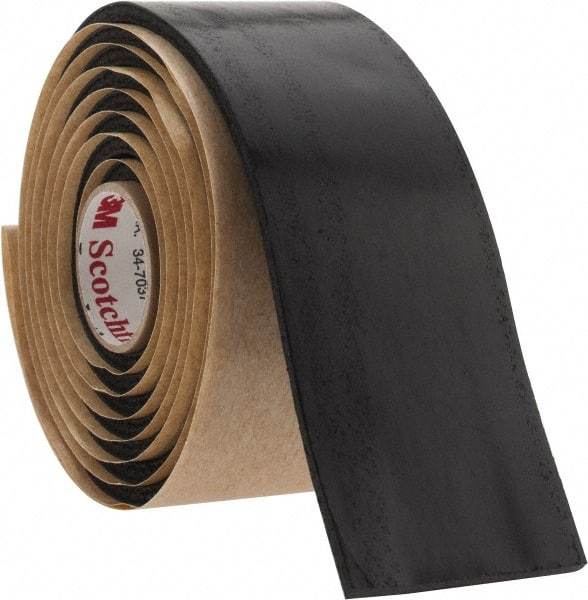 3M - 1-1/2" x 5', Black Rubber Electrical Tape - Series SCOTCHFIL, 125 mil Thick, 575 V/mil Dielectric Strength - Caliber Tooling