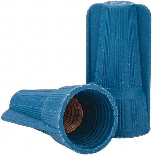 Thomas & Betts - 3, 12 to 1, 6 + 2, 8 AWG, Corrosion Resistant, Wing Twist on Wire Connector - Blue - Caliber Tooling