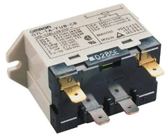 Omron - 1.7 to 2.5 VA Power Rating, Standard Electromechanical Quick Connect General Purpose Relay - 30 Amp at 220 VAC, SPST, 240 VAC, 68.5mm Wide x 47mm High x 33.5mm Deep - Caliber Tooling