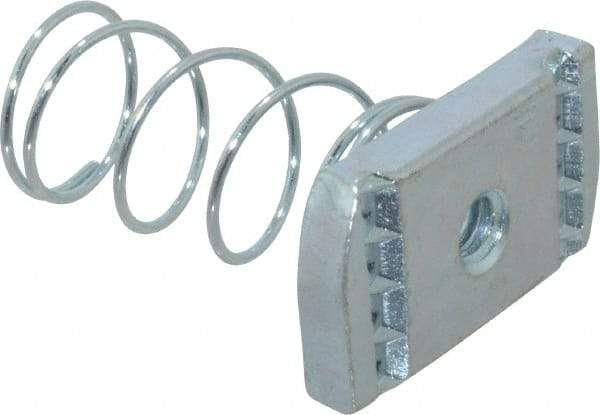 Thomas & Betts - Steel Regular Spring Strut Nut - 1/4" Bolt, Used with Thomas & Betts Channel Type A Only - Caliber Tooling