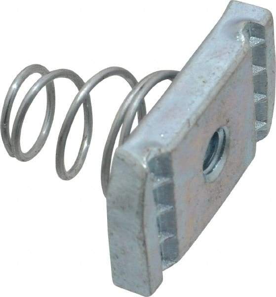 Thomas & Betts - Steel Short Spring Strut Nut - 1/4" Bolt, Used with Thomas & Betts Channel Type B Only - Caliber Tooling