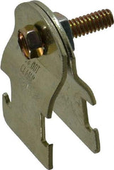 Thomas & Betts - 5/8" Pipe, 16 Gauge" Pipe or Tube Clamp - Gold Galvanized, 650 Lb Capacity - Caliber Tooling