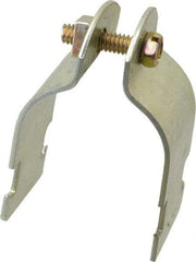 Thomas & Betts - 1-1/2" Pipe, 14 Gauge" Pipe or Tube Clamp - Gold Galvanized, 1,000 Lb Capacity - Caliber Tooling