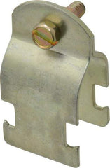 Thomas & Betts - 3/4" Pipe, 14 Gauge" Pipe or Conduit Clamp - Gold Galvanized, Rigid & IMC Conduit - Caliber Tooling