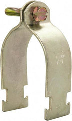 Thomas & Betts - 2" Pipe, 12 Gauge" Pipe or Conduit Clamp - Gold Galvanized, Rigid & IMC Conduit - Caliber Tooling