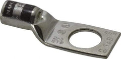 Thomas & Betts - 2 AWG Noninsulated Compression Connection Square Ring Terminal - 1/2" Stud, 1.92" OAL x 3/4" Wide, Tin Plated Copper Contact - Caliber Tooling