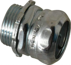 Thomas & Betts - 3/4" Trade, Steel Compression Straight EMT Conduit Connector - Noninsulated - Caliber Tooling