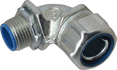 Thomas & Betts - 1/2" Trade, Malleable Iron Threaded Angled Liquidtight Conduit Connector - Insulated - Caliber Tooling