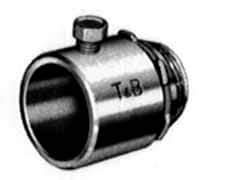 Thomas & Betts - 4" Trade, Malleable Iron Set Screw Straight Rigid/Intermediate (IMC) Conduit Connector - Insulated - Caliber Tooling