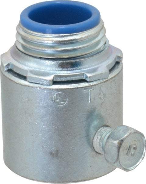 Thomas & Betts - 1/2" Trade, Steel Set Screw Straight Rigid/Intermediate (IMC) Conduit Connector - Insulated - Caliber Tooling