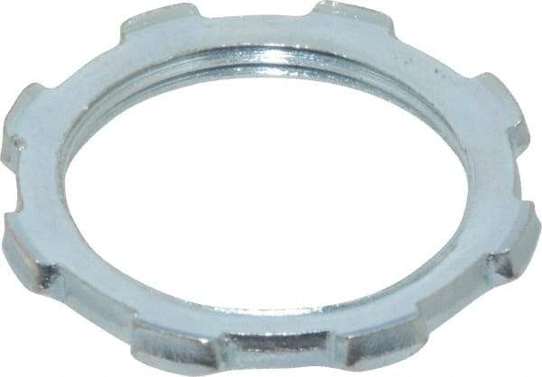 Thomas & Betts - 1-1/4" Trade, Steel Threaded Rigid/Intermediate (IMC) Conduit Locknut - Noninsulated - Caliber Tooling