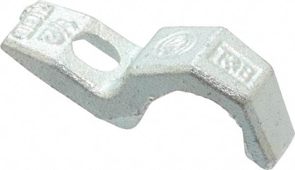 Thomas & Betts - 1/2" Pipe, Steel, Hot Dipped Galvanized" Pipe or Conduit Strap - 1/4" Bolt, 1 Mounting Hole - Caliber Tooling