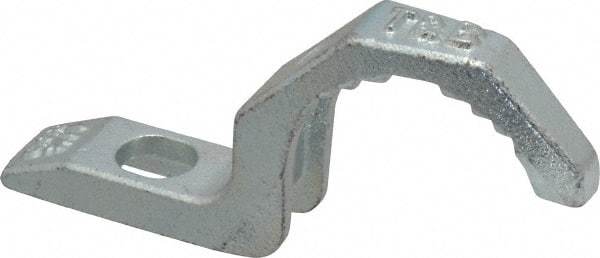 Thomas & Betts - 1-1/4" Pipe, Steel, Hot Dipped Galvanized" Pipe or Conduit Strap - 3/8" Bolt, 1 Mounting Hole - Caliber Tooling