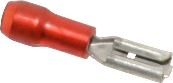 Thomas & Betts - 22 to 18 AWG, Nylon, Partially Insulated, Female Wire Disconnect - 0.11 Inch Wide Tab, Red, RoHS Compliant, UL 94 V-2 - Caliber Tooling