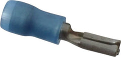 Thomas & Betts - 16 to 14 AWG, Nylon, Fully Insulated, Female Wire Disconnect - 0.11 Inch Wide Tab, Blue, RoHS Compliant, UL 94 V-2 - Caliber Tooling