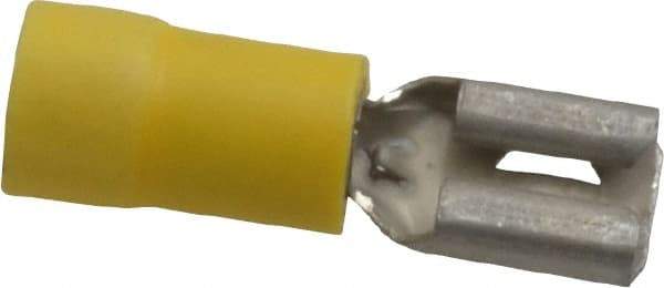 Thomas & Betts - 12 to 10 AWG, Vinyl, Fully Insulated, Female Wire Disconnect - 1/4 Inch Wide Tab, Yellow, CSA Certified, RoHS Compliant, UL 94 V-0, UL File E66716, UL Listed - Caliber Tooling