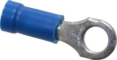 Thomas & Betts - 18-14 AWG Partially Insulated Crimp Connection D Shaped Ring Terminal - #10 Stud, 0.97" OAL x 0.31" Wide, Tin Plated Copper Contact - Caliber Tooling