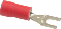 Thomas & Betts - #6 Stud, 22 to 16 AWG Compatible, Partially Insulated, Crimp Connection, Standard Fork Terminal - Caliber Tooling