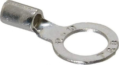 Thomas & Betts - 12-10 AWG Noninsulated Crimp Connection D Shaped Ring Terminal - 3/8" Stud, 1.1" OAL x 0.59" Wide, Tin Plated Copper Contact - Caliber Tooling