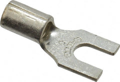 Thomas & Betts - #8 Stud, 12 to 10 AWG Compatible, Noninsulated, Crimp Connection, Standard Fork Terminal - Caliber Tooling