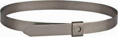 Thomas & Betts - 10" Long Natural (Color) Stainless Steel Standard Cable Tie - 200 Lb Tensile Strength, 0.38mm Thick, 4" Max Bundle Diam - Caliber Tooling