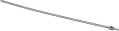 Thomas & Betts - 6-1/2" Long Natural (Color) Stainless Steel Standard Cable Tie - 100 Lb Tensile Strength, 0.38mm Thick, 25mm Max Bundle Diam - Caliber Tooling