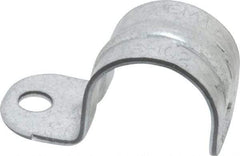 Thomas & Betts - 3/4" Pipe, Steel, Zinc Plated" Pipe or Conduit Strap - 1 Mounting Hole - Caliber Tooling