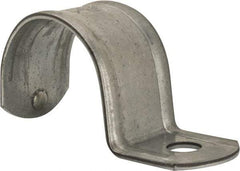Thomas & Betts - 1-1/2" Pipe, Steel, Zinc Plated" Pipe or Conduit Strap - 1 Mounting Hole - Caliber Tooling