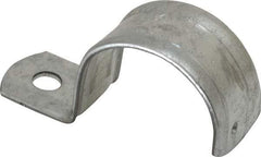 Thomas & Betts - 1-1/4" Pipe, Steel, Zinc Plated" Pipe or Conduit Strap - 1 Mounting Hole - Caliber Tooling